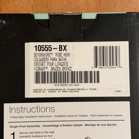 Kohler Devonshire Robe Hook - Picture 6 of 9